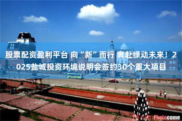 股票配资盈利平台 向“新”而行 奔赴绿动未来！2025盐城投资环境说明会签约30个重大项目