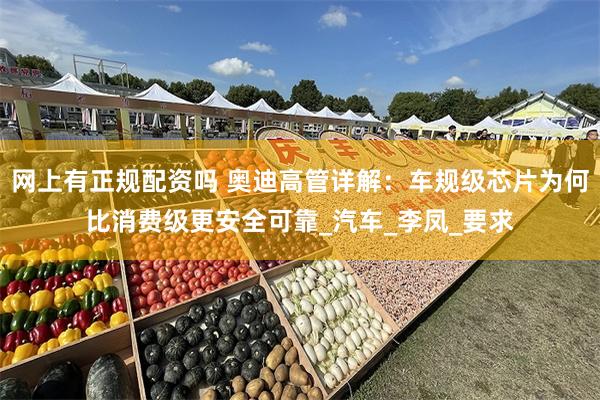 网上有正规配资吗 奥迪高管详解：车规级芯片为何比消费级更安全可靠_汽车_李凤_要求